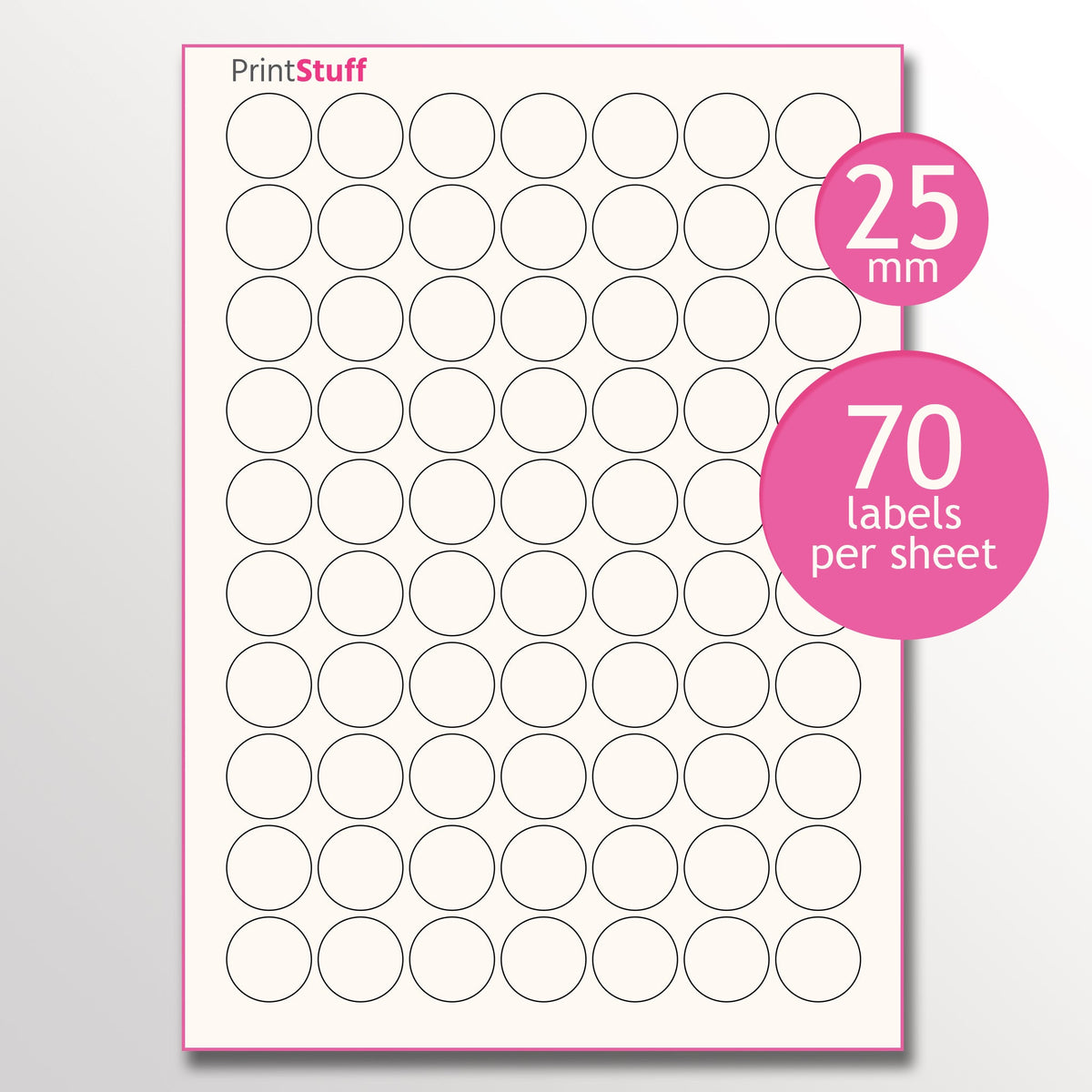 Paper Stickers - Circular Shape