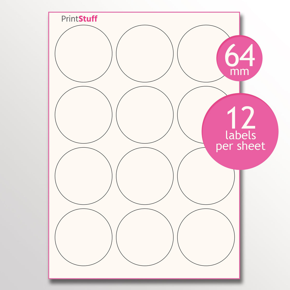 Paper Stickers - Circular Shape